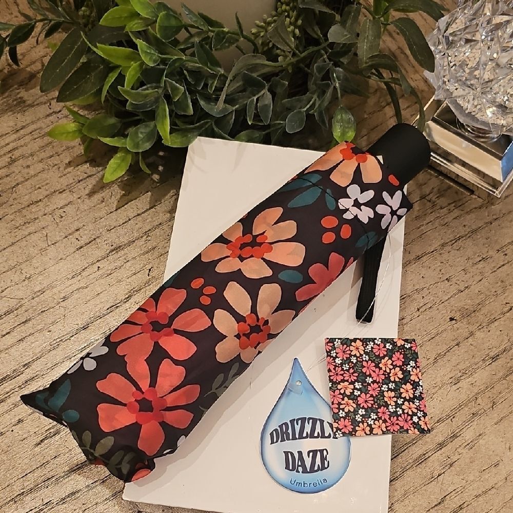 Floral Umbrella NWT Auto Open